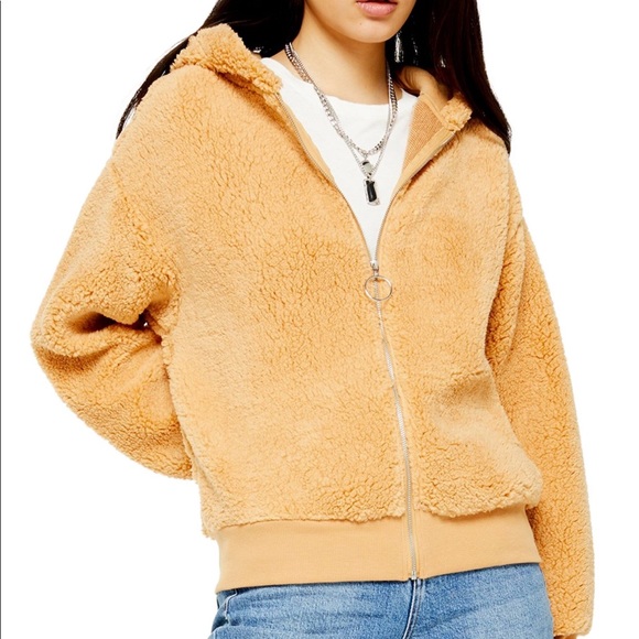 Topshop Jackets & Blazers - Topshop Teddy Hoodie